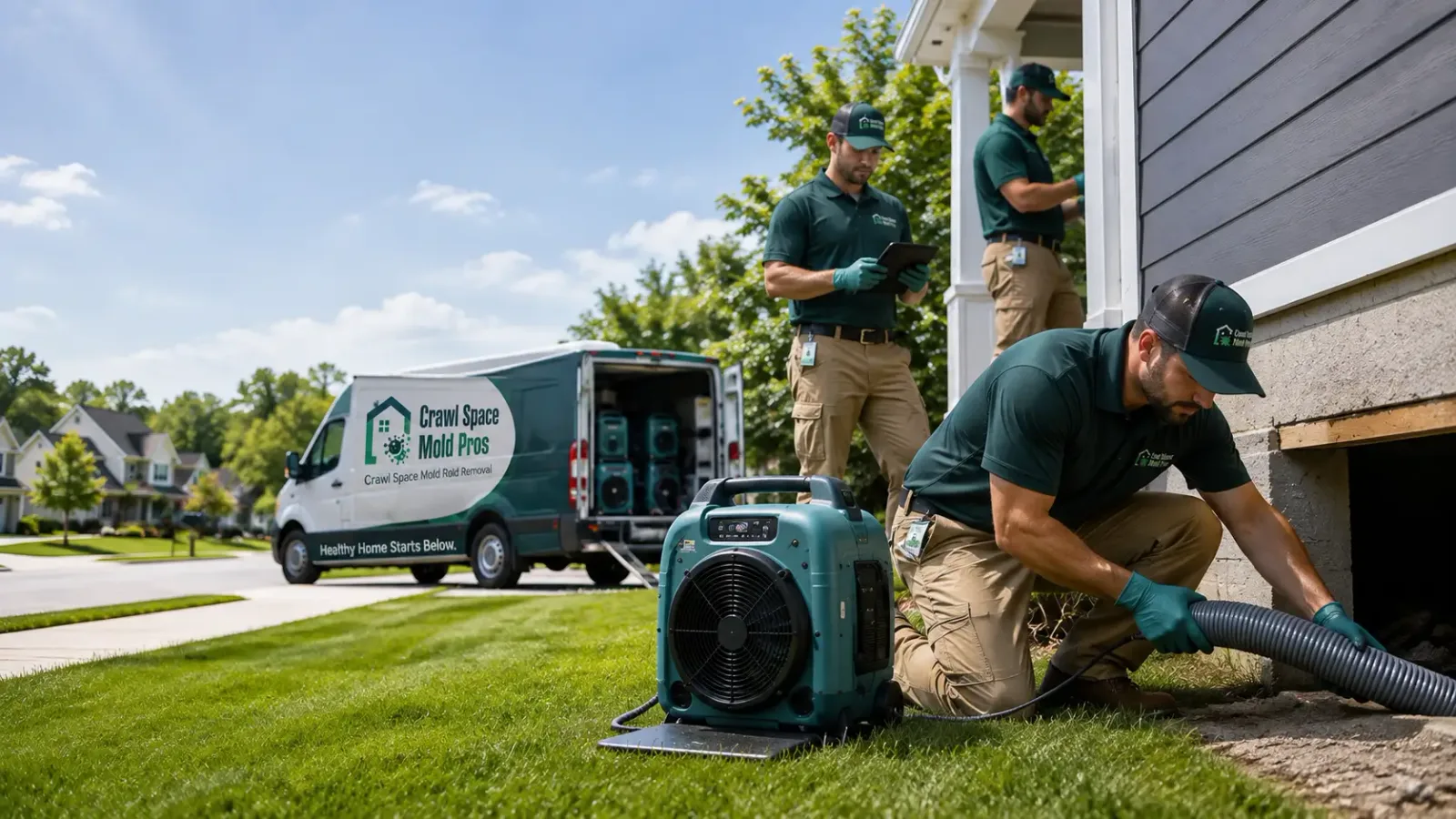 Crawl Space Mold Removal in Oden, MI